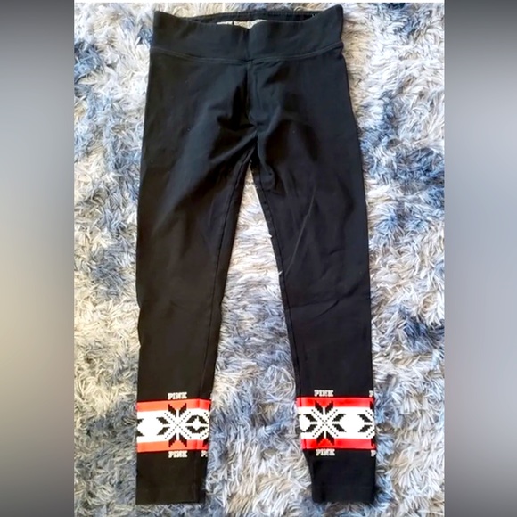 Victoria secret pink Pants ❄️ ❤️🖤 - Picture 4 of 10